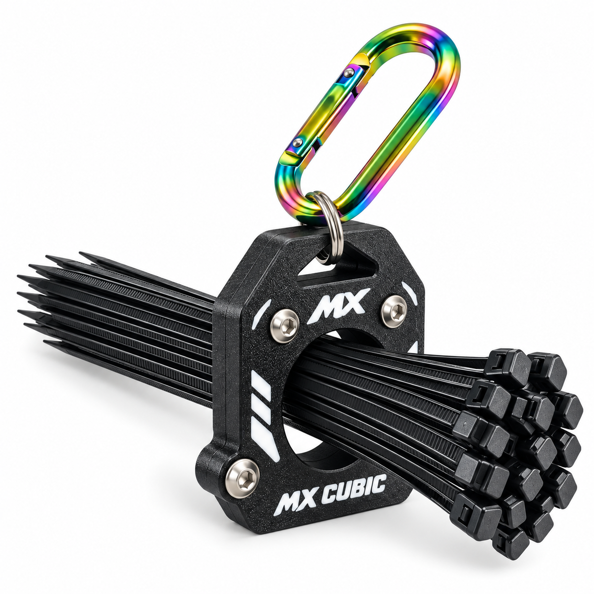 Zip Tie Holder & Dispenser with Carabiner – MX CUBIC
